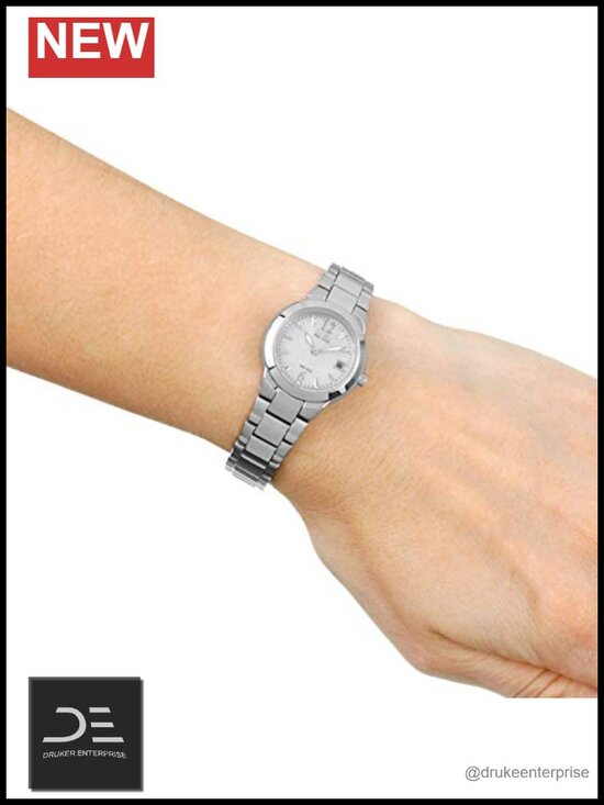 Eco-Drive Silver-Tone Stainless Steel Ladies Watch main image 4